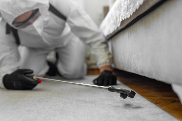 Professional Pest Control technician working in Crow Agency, MT